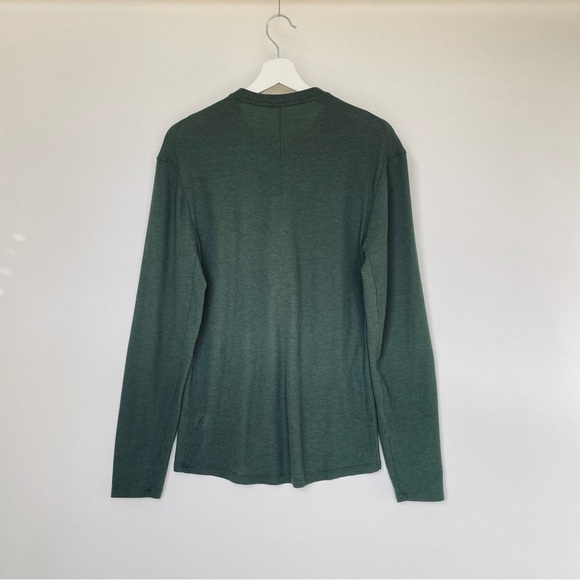 ❤️ LULULEMON Shift Stitch Henley Green Long Sleeve D9 - Picture 3 of 9